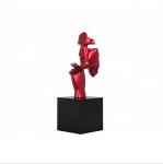 Figurine visage rouge sur socle  Boutique Vergez Tarnos